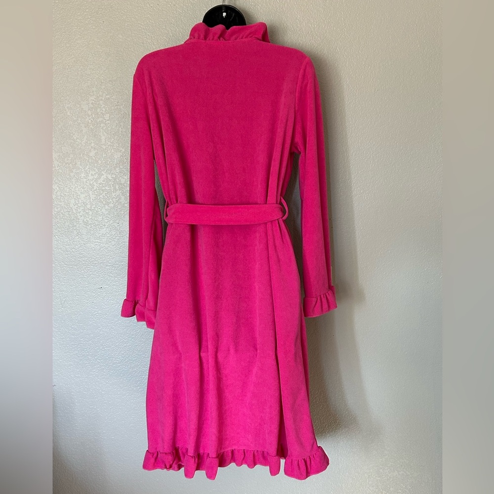 Ulta Beauty Fuchsia Ruffled Robe Sz S/M - Picture 5 of 7